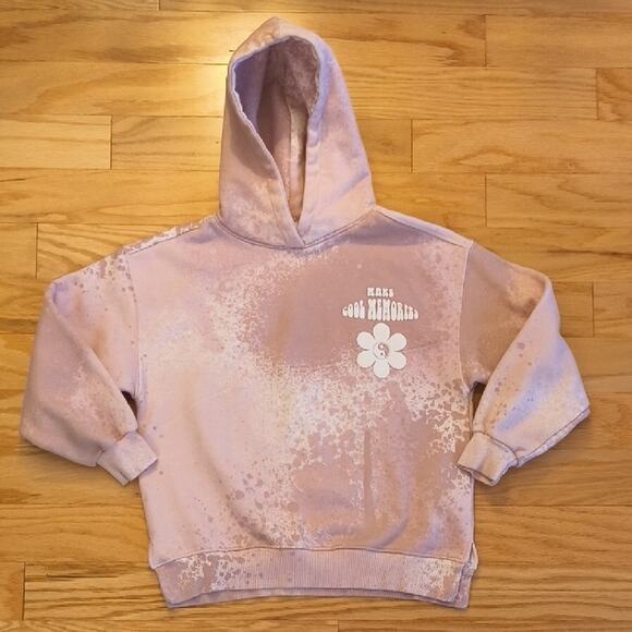Zara Other - Zara, Make Cool Memories Tie-Dye Hoodie, Muted Pink, Girls Size 10 EUC